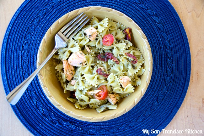 Salmon Pesto Pasta