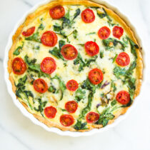 Tomato Spinach Quiche