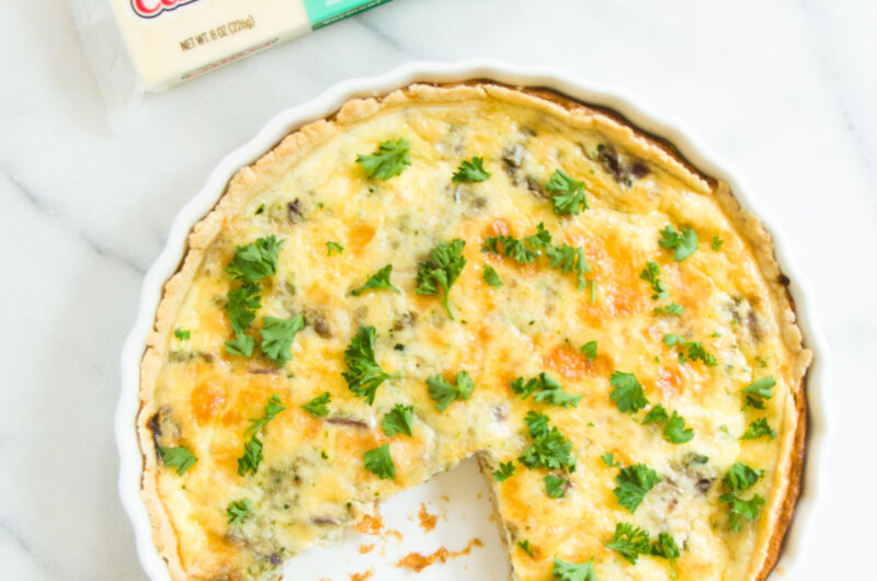 Cheddar Zucchini Quiche