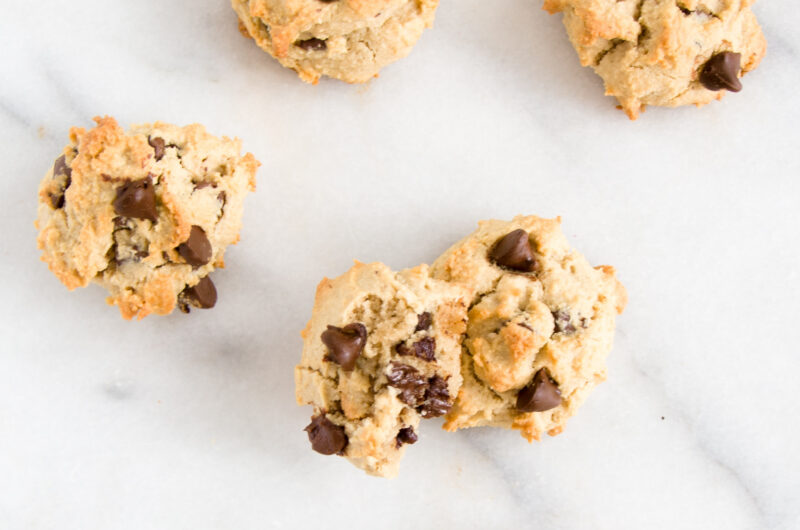 Chocolate Chip Tahini Cookies (V, GF, DF)