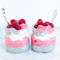 Raspberry Nice Cream Chia Pots