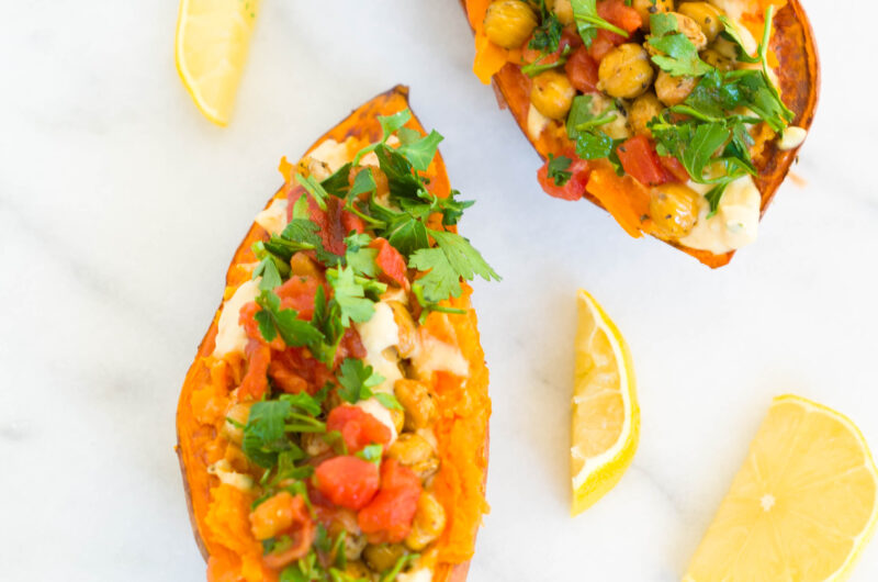 Italian Stuffed Sweet Potatoes