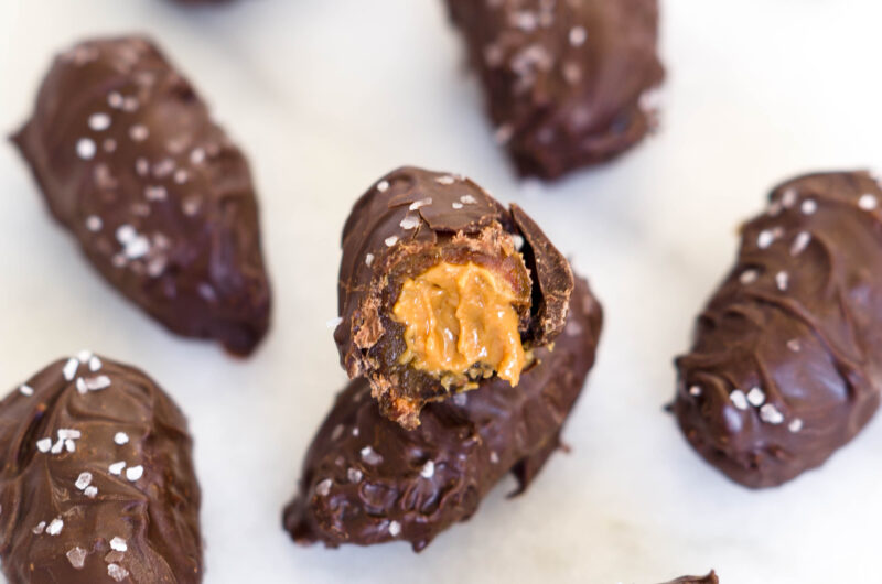 Chocolate Peanut Butter Stuffed Dates