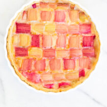 Vegan Lemon Rhubarb Tart